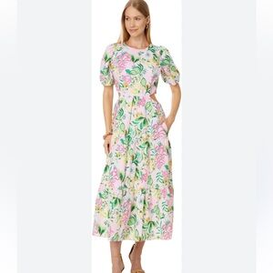 NWT Lily Pulitzer Lyssa Short Sleeve Midi Dress